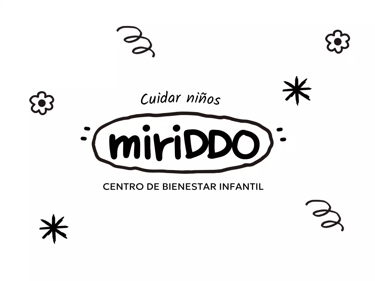 Bonito concepto de centro de bienestar infantil con ilustraciones dibujadas a mano