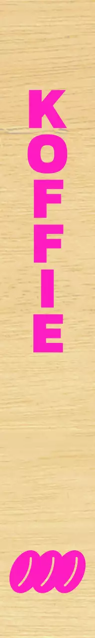 Een modern café met roze accenten