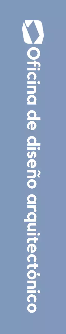 Logotipo corporativo con formas geométricas sencillas en blanco