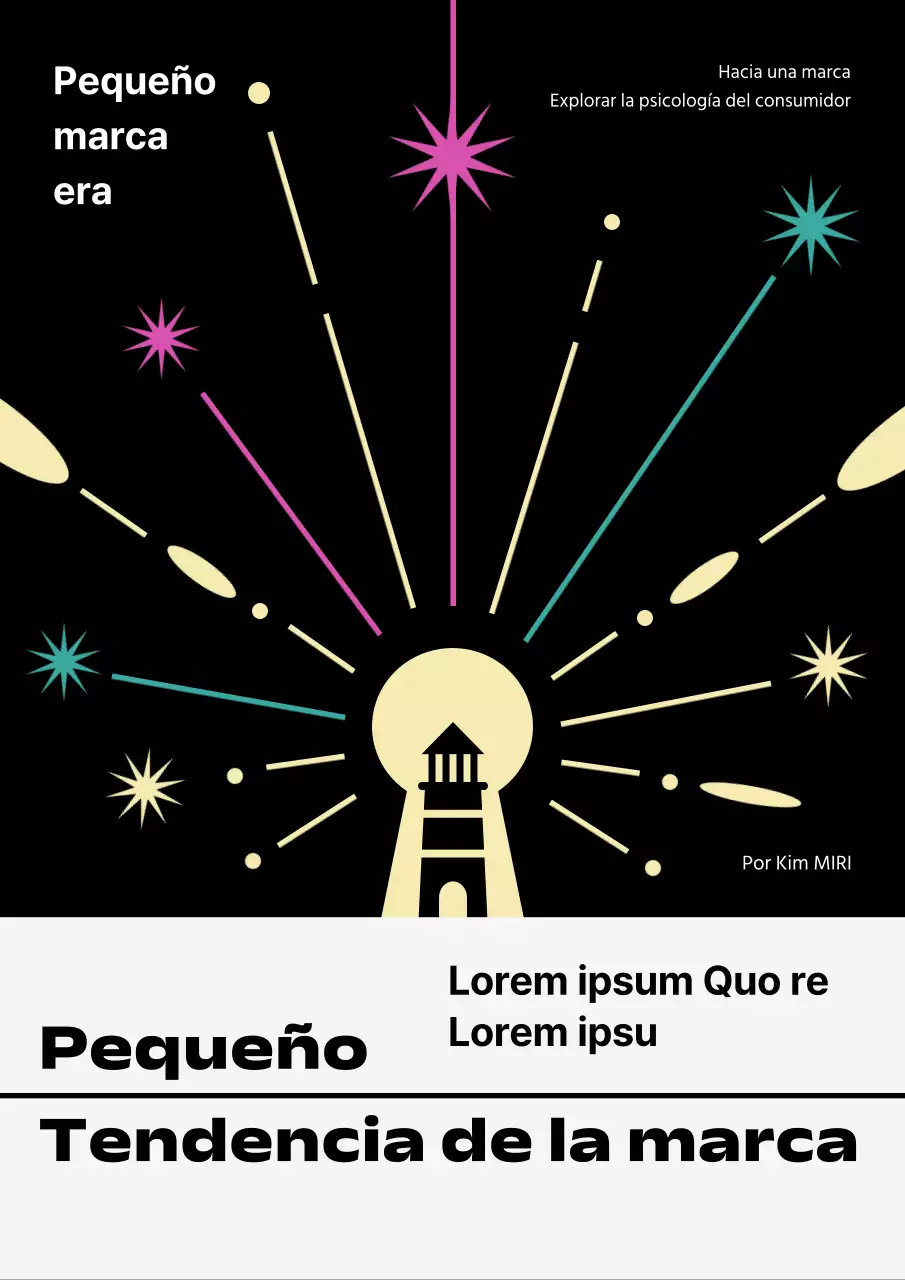 Pequeña portada de tendencia de la marca con un pop de negro y amarillo