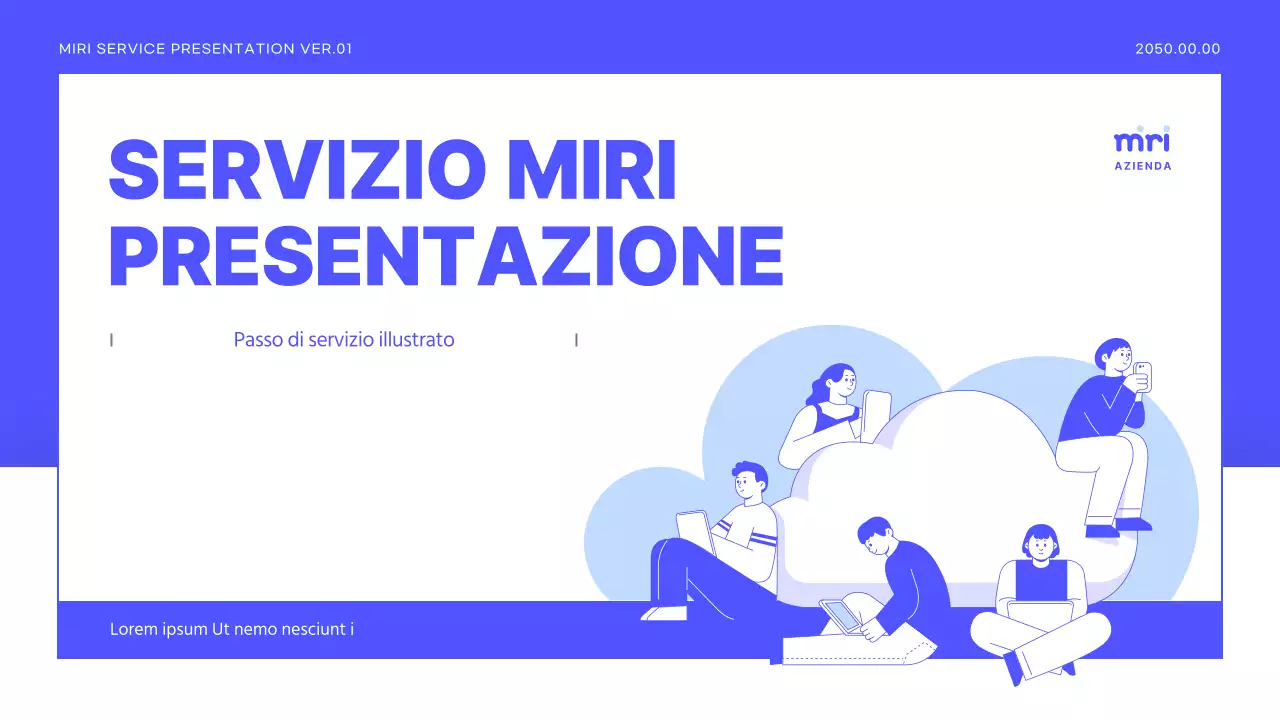 Un semplice prospetto di servizi aziendali in viola