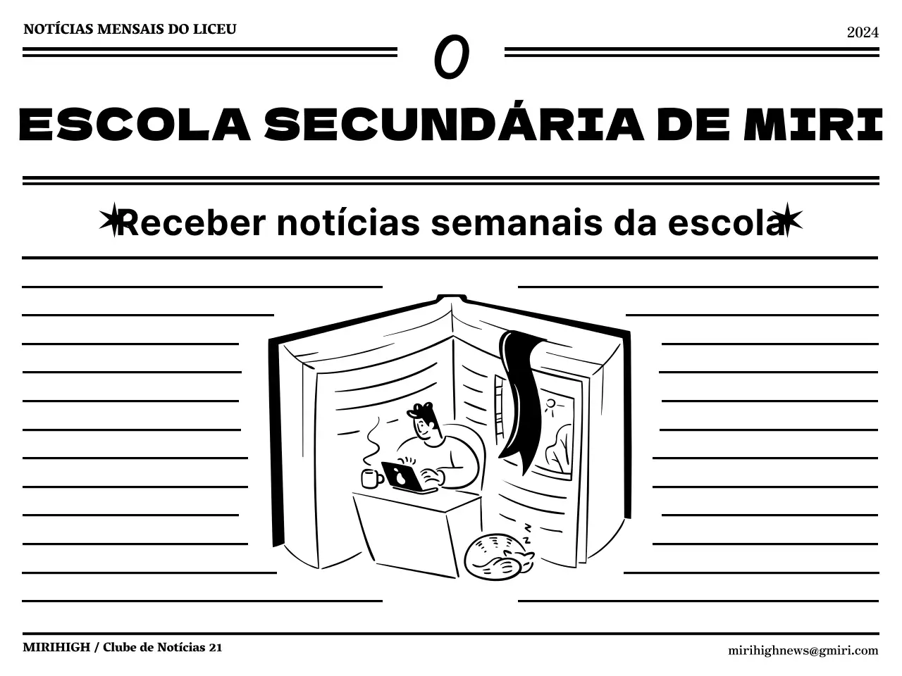 Design de capa no estilo de design de jornal