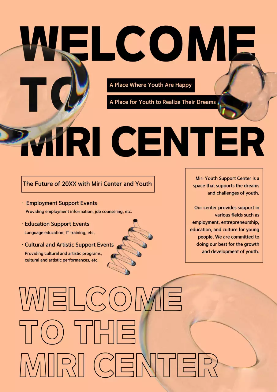 Beige Modern Youth Events Promotion Poster