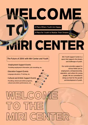 Beige Modern Youth Events Promotion Poster