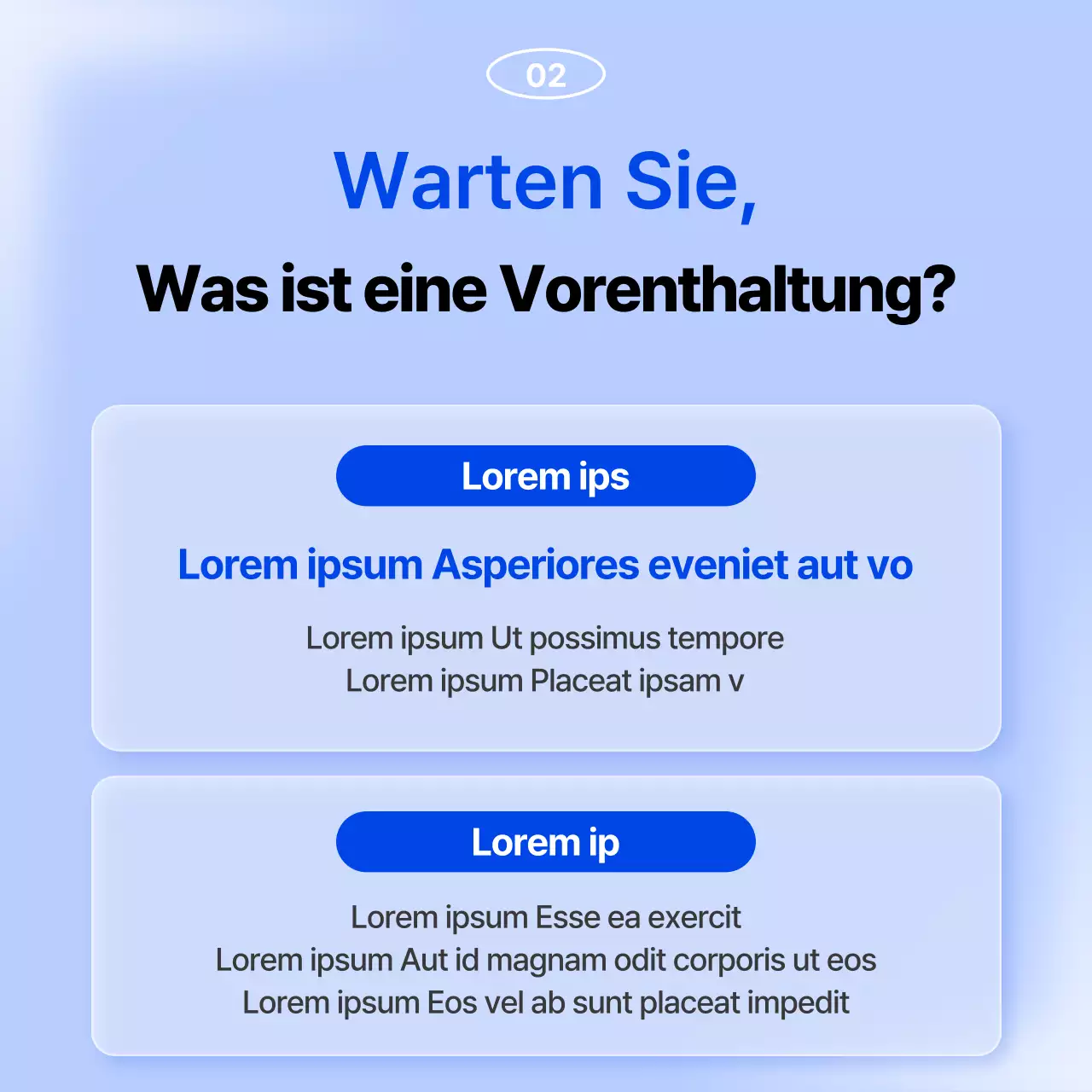 Förderung des Aufräumens zum Jahresende in Blau und Hellblau.