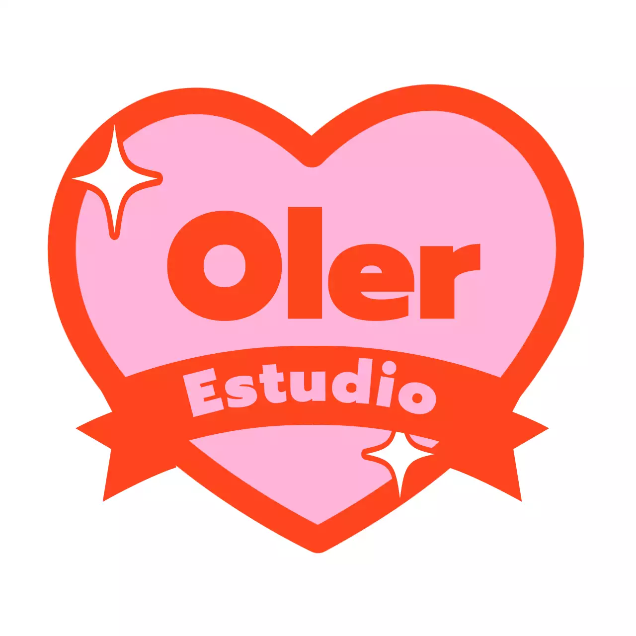 Atelier con corazones y lazos rosas