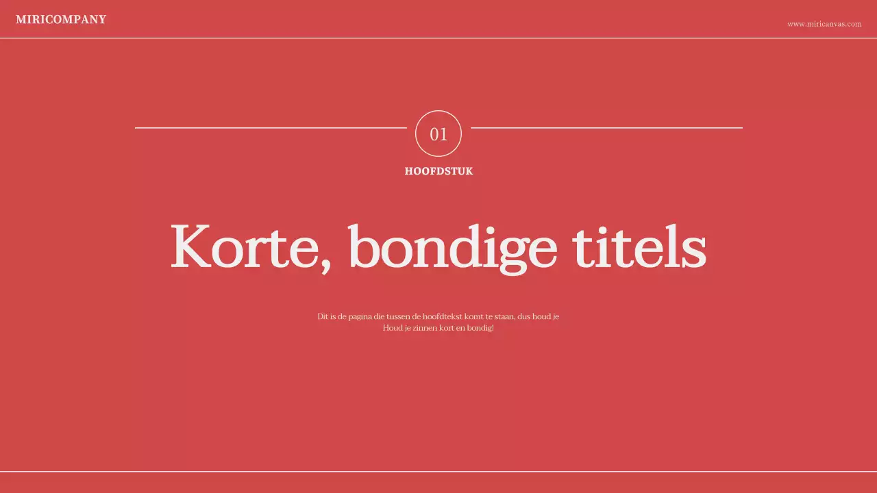 Minimalistische nummering in ivoorrood