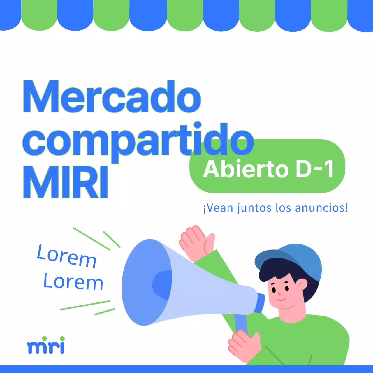 Anunciamos un mercado compartido verde y azul