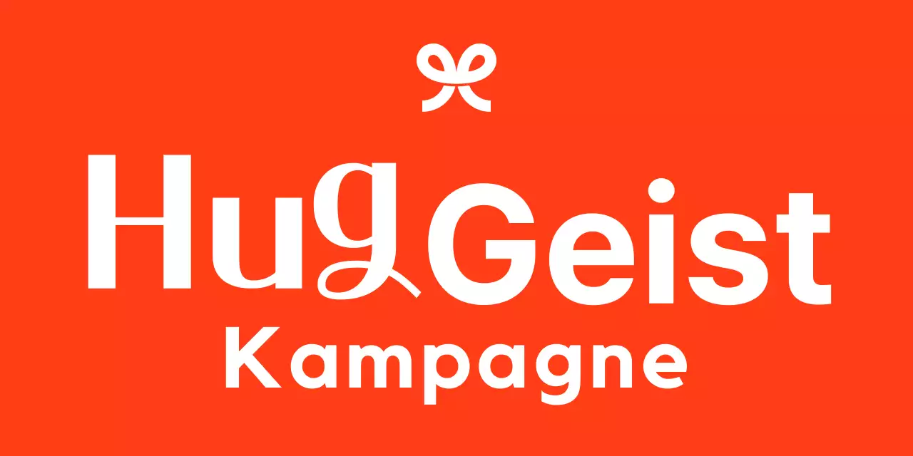 Kampagne Freiwilligenorganisation mit Schleife Illustration