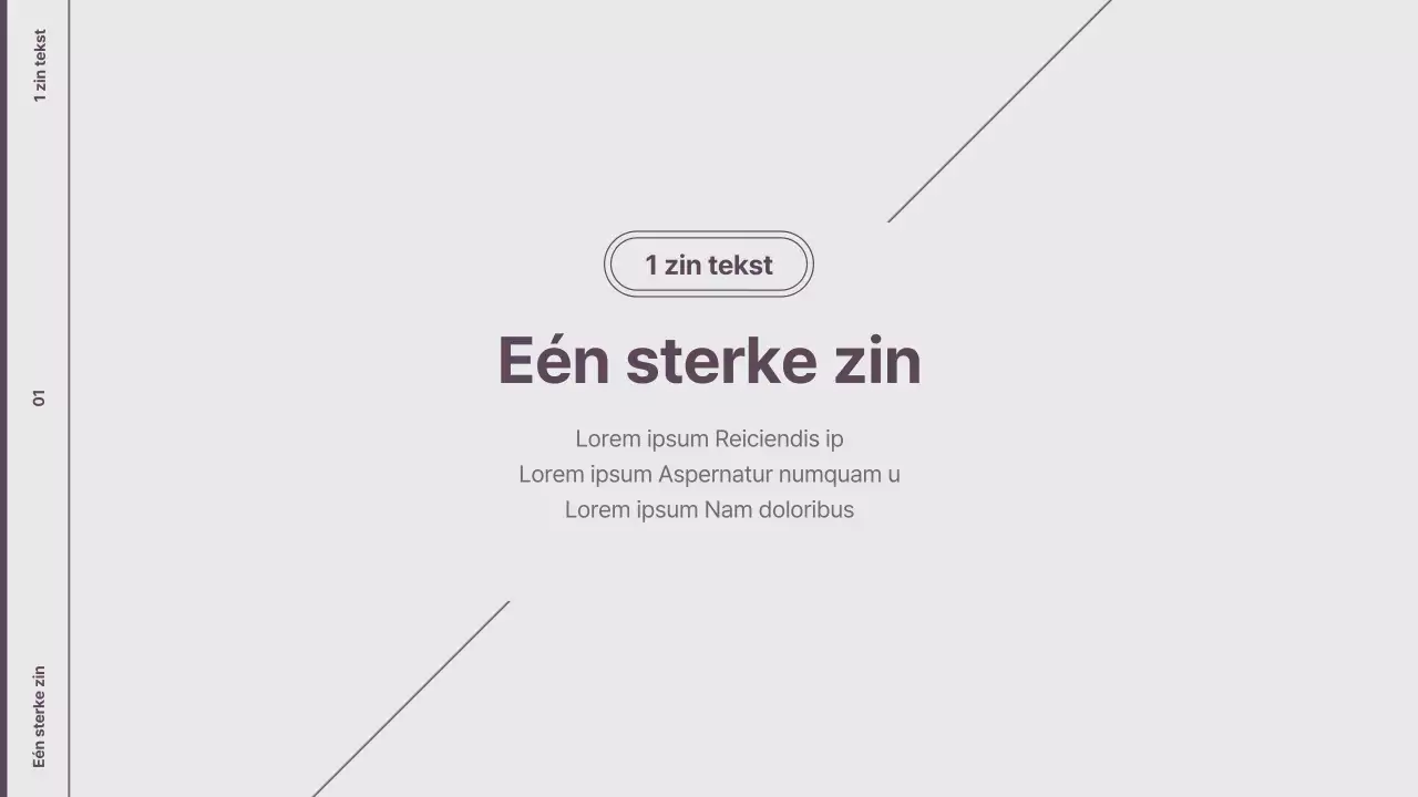 Uitleg over de minimalistische stijl van opmaken in paars