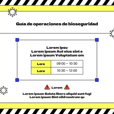 Simples anuncios de cuarentena amarillos y negros