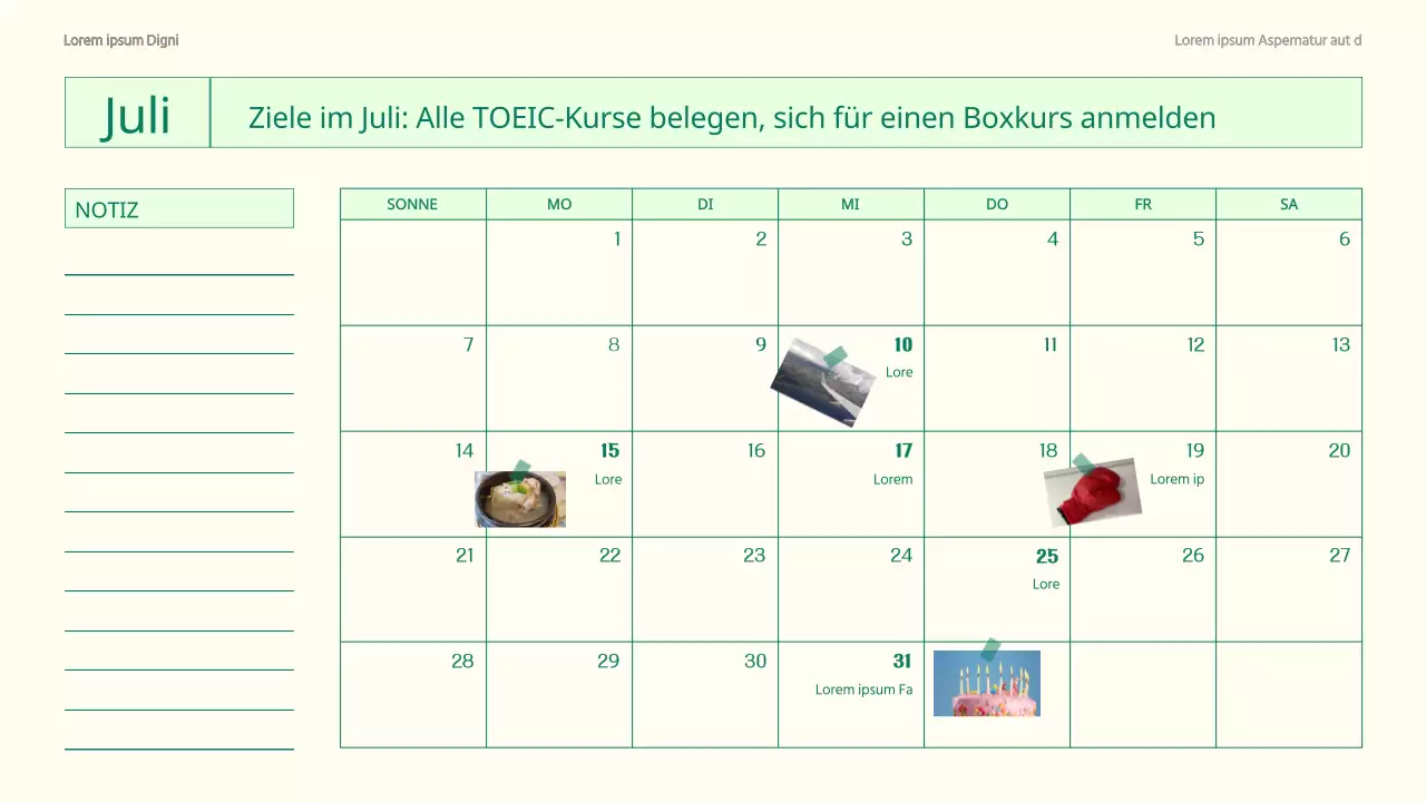 Ein trendiger GoodNote-Kalender in Weiß und Grau