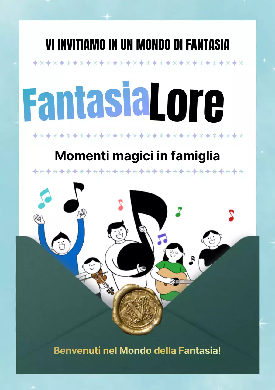 Promuovere un grazioso invito in azzurro e verde