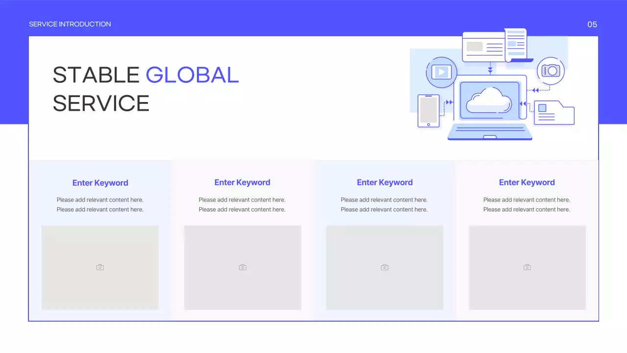 Blue Modern Service Presentation