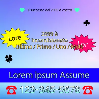 Un'insalata fresca kitsch viola e blu