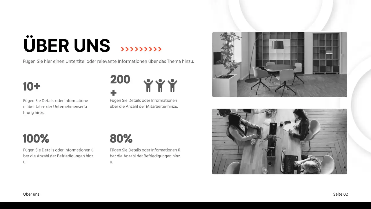 Schwarzes und rotes klassisches Geschäftsberichtmaterial