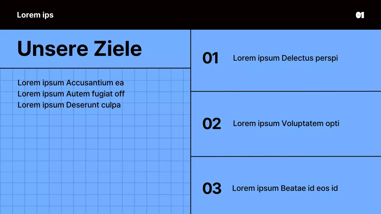 Kitschige Sitzungsunterlagen in Blau