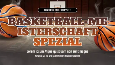 Ihr Leitfaden zur Vorhersage des März-Wahnsinns mit trendigem Orange und Weiß