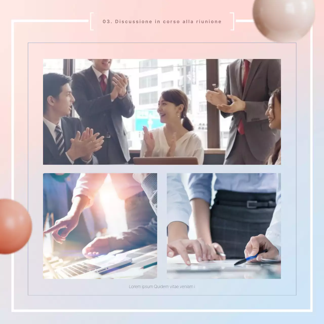 Un semplice rapporto sui risultati delle riunioni in rosa e azzurro