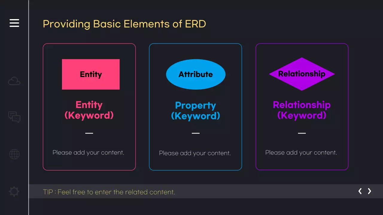 핫핑크색과 노랑의 키치한 개발자를 위한 ERD 템플릿 소개서