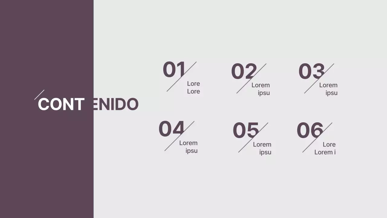 Explicación del diseño de estilo minimalista en morado