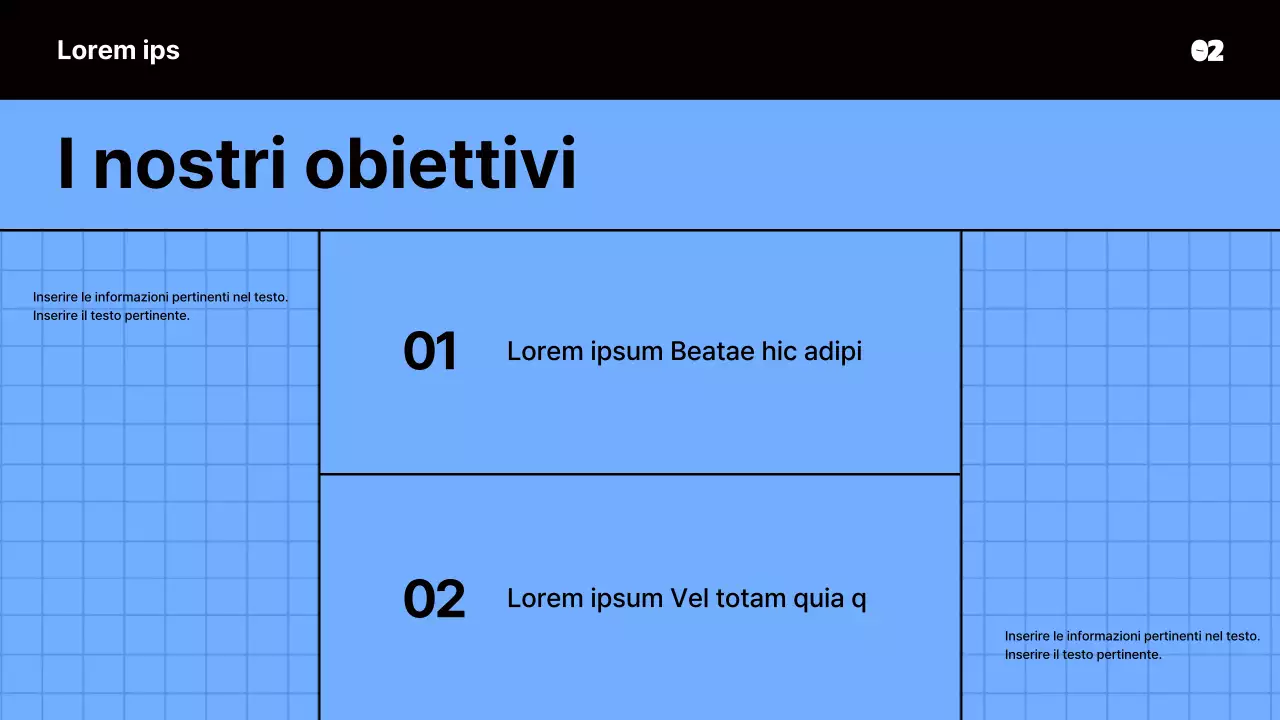 Materiale per riunioni kitsch in blu