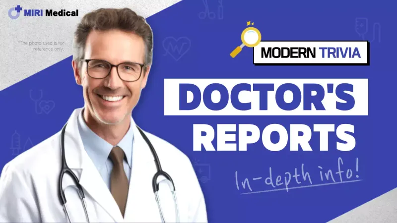 Blue Modern Medical Report YouTube Thumbnail