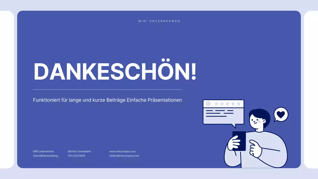 Einfacher Text in Blau für einen Bericht, über den man viel schreiben kann