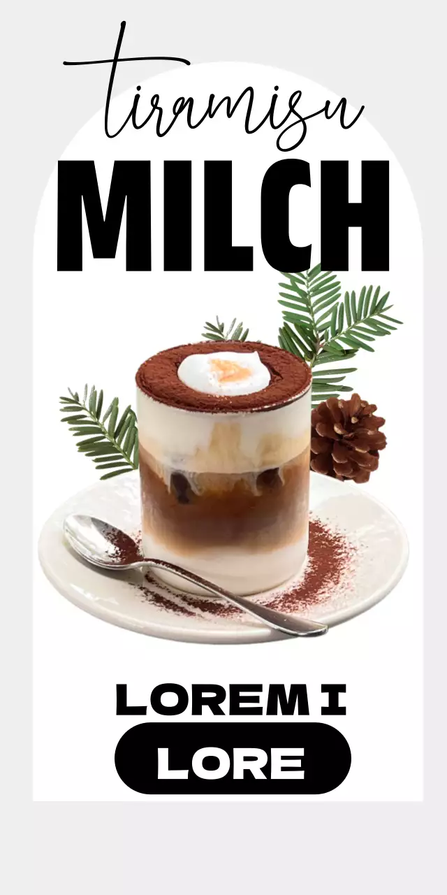 Ein modernes Getränk mit warmen Brauntönen