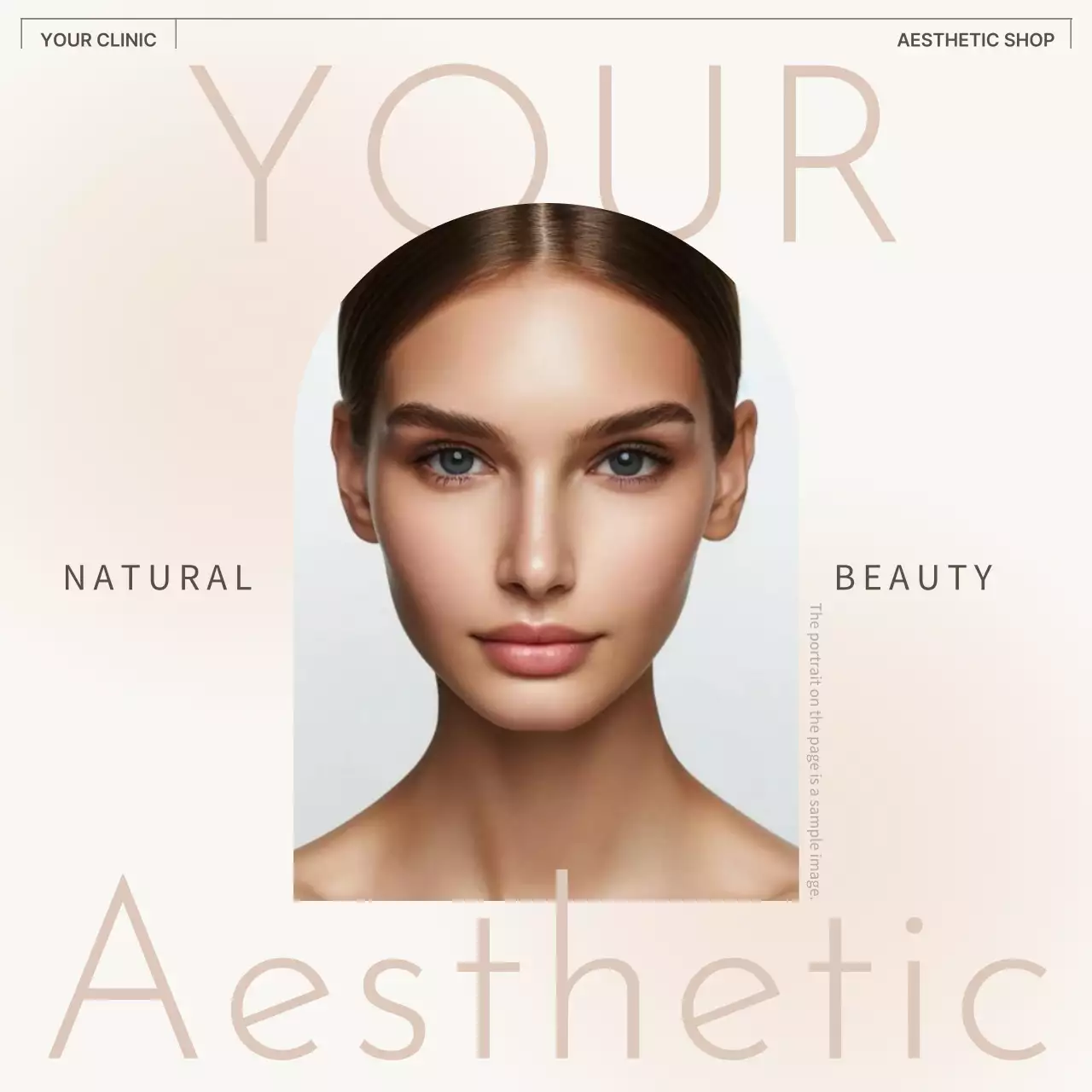 Beige Minimal Beauty Promotion Social Media Post