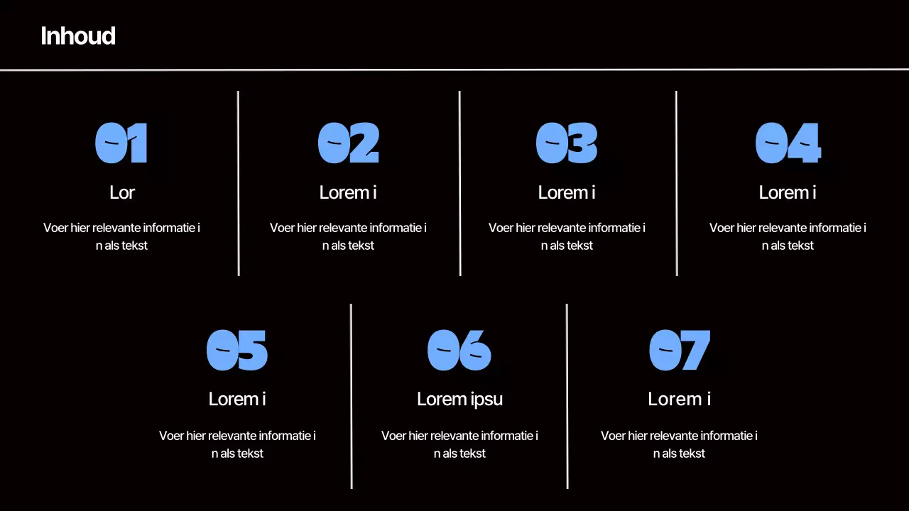 Kitscherig vergadermateriaal in blauw