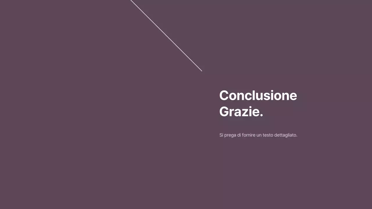 Spiegazione del layout in stile minimalista in viola