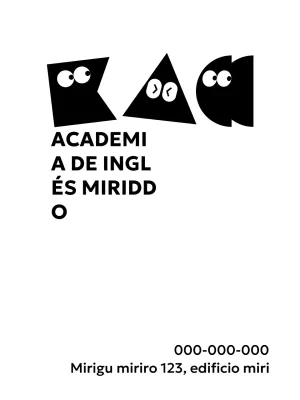 Una academia de inglés con un simpático concepto de personajes de dibujos animados