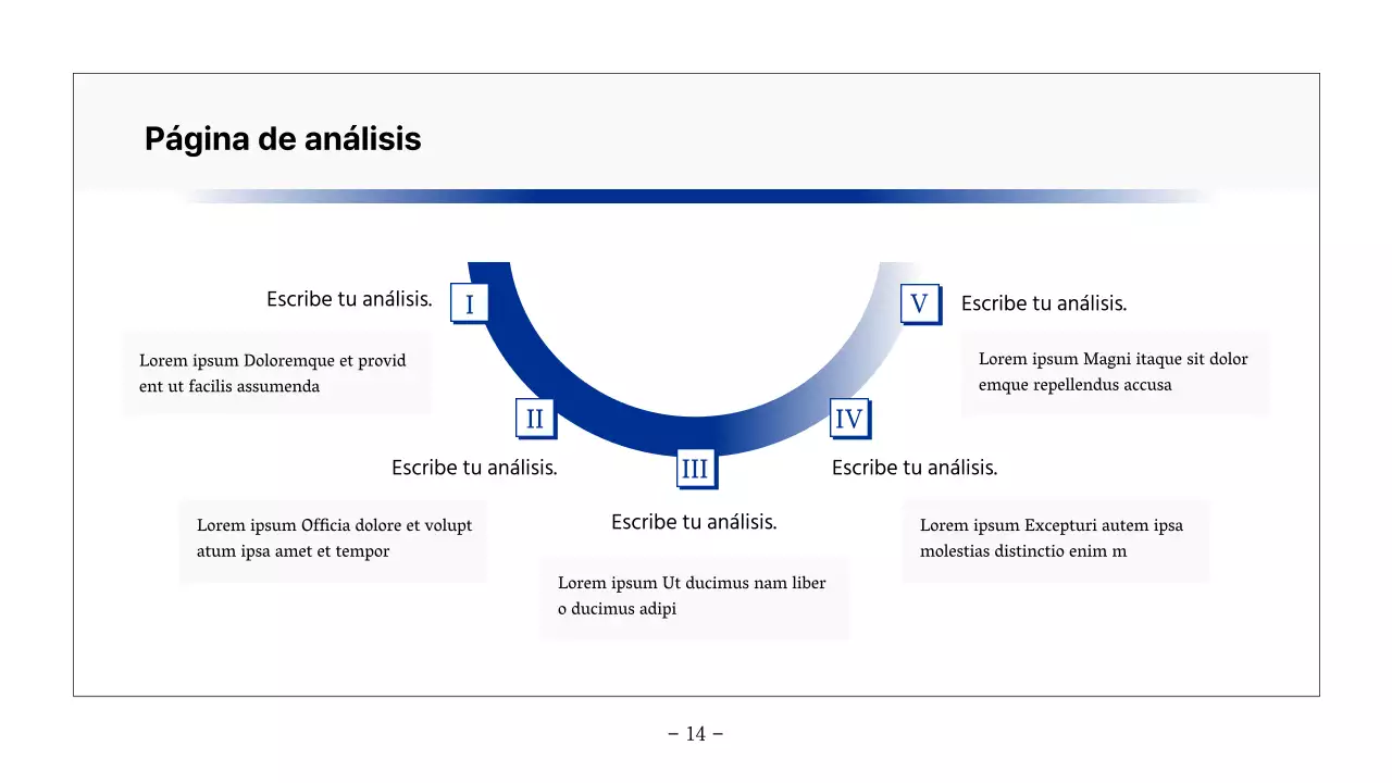 Informe básico imprimible en azul marino y gris