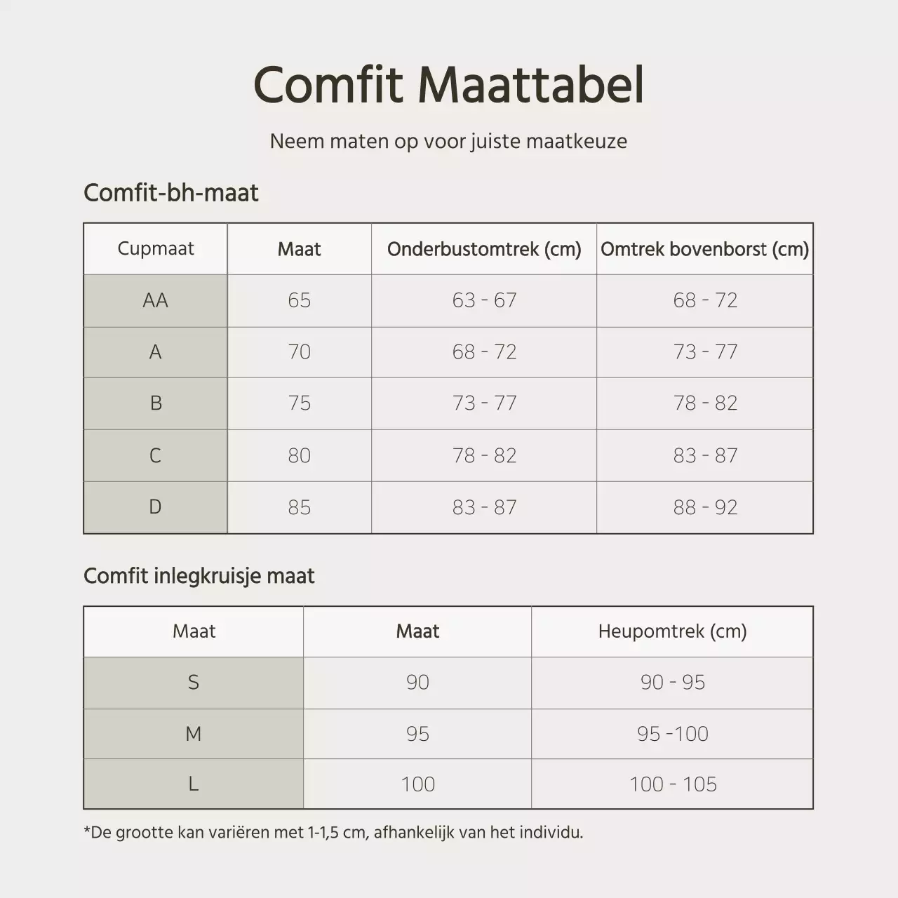 Eenvoudige ondergoedadvertentie in wit en chartreuse