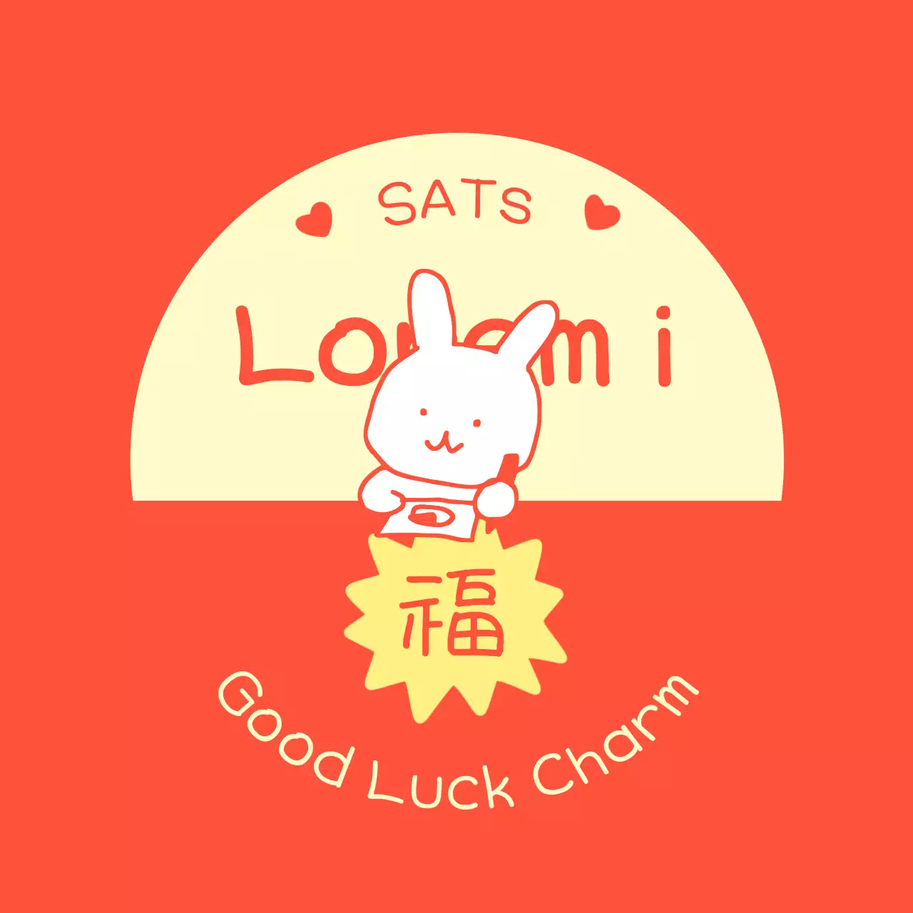 Konsep jimat kelas B yang lucu dari SAT yang menyemangati kesuksesan