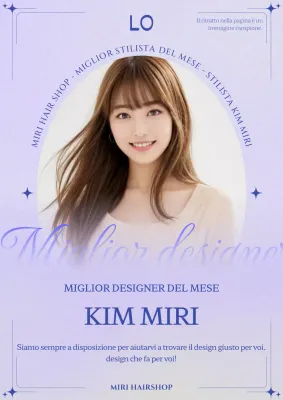 Annuncio del designer di tendenza viola del mese