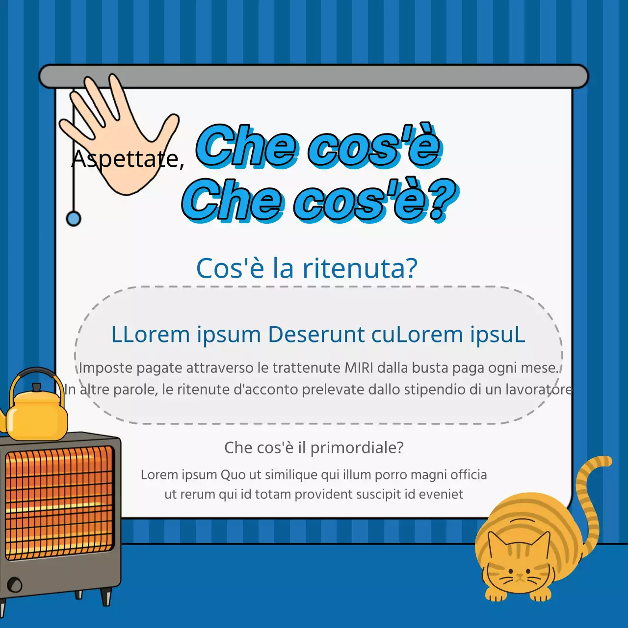 La contabilità blu navy e bianca in breve