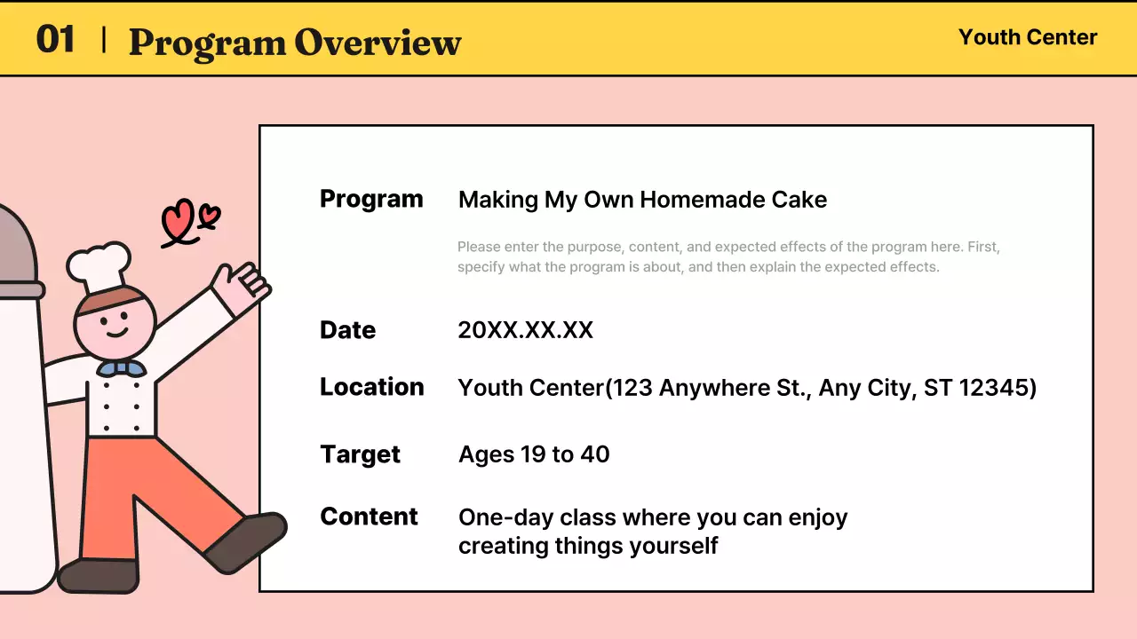 Pink Modern Activity Guide Presentation