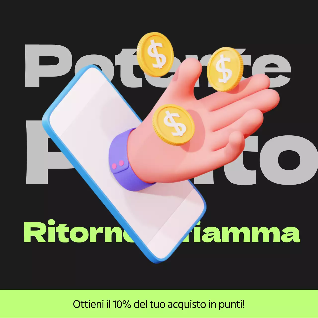 Posta in gioco Cyberpunk punti in nero e verde lime