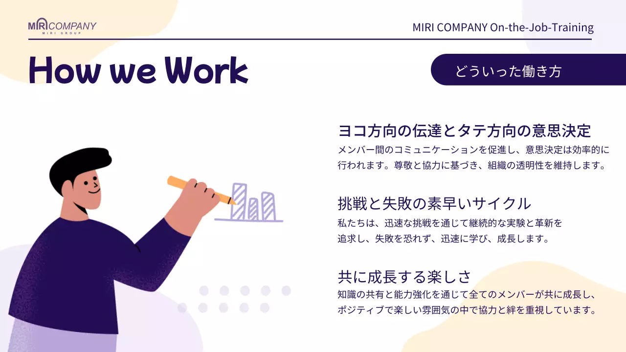 ベージュ モダン トレーニング 資料 プレゼンテーション