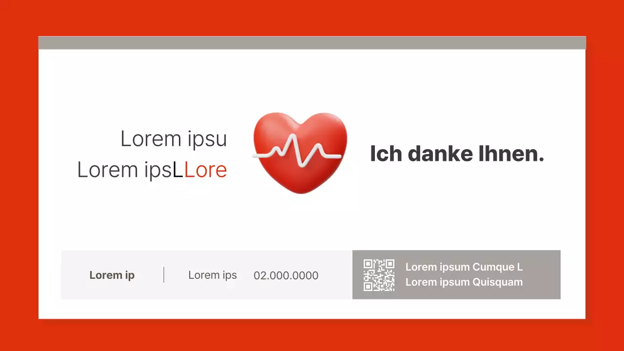 Einfache rote und braune CPR-Schulungsmaterialien