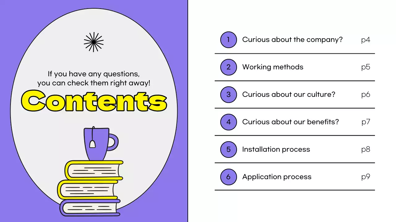 퍼플 트렌디 온보딩 가이드 프레젠테이션