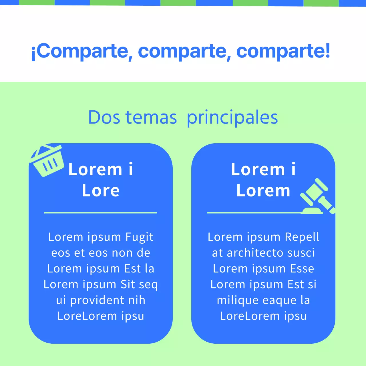 Anunciamos un mercado compartido verde y azul