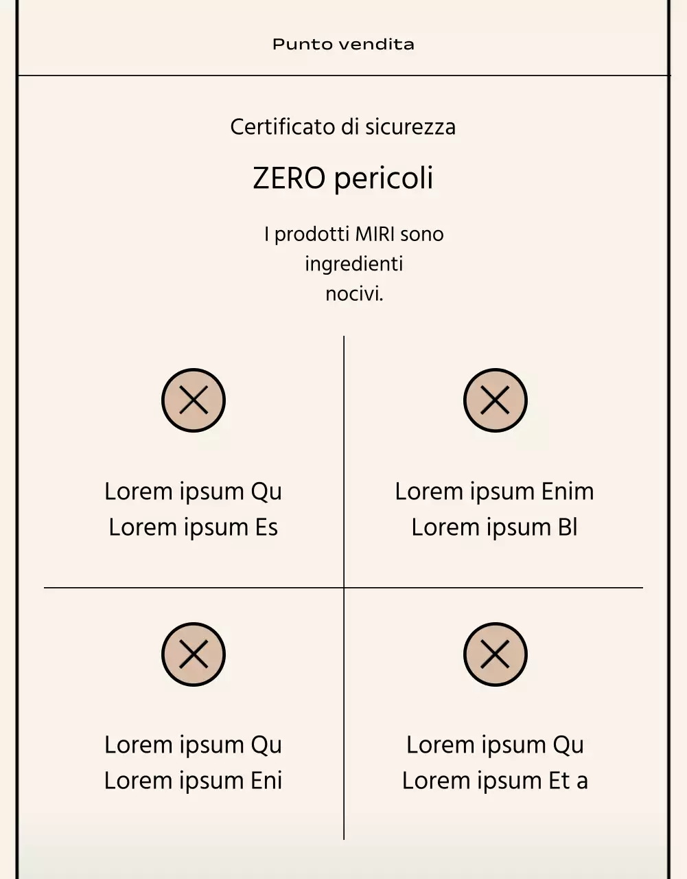 Stile essenziale in nero e beige Marchio commerciale