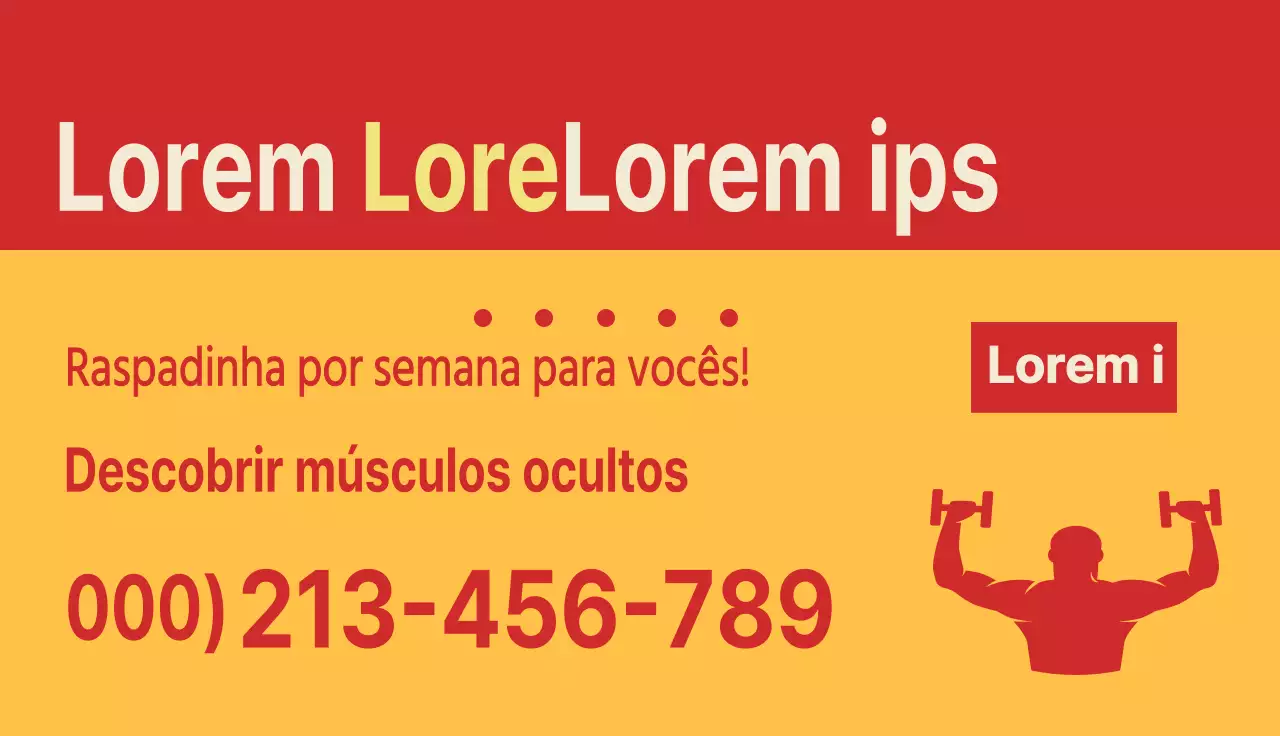 Evento de ginástica vermelho e neutro