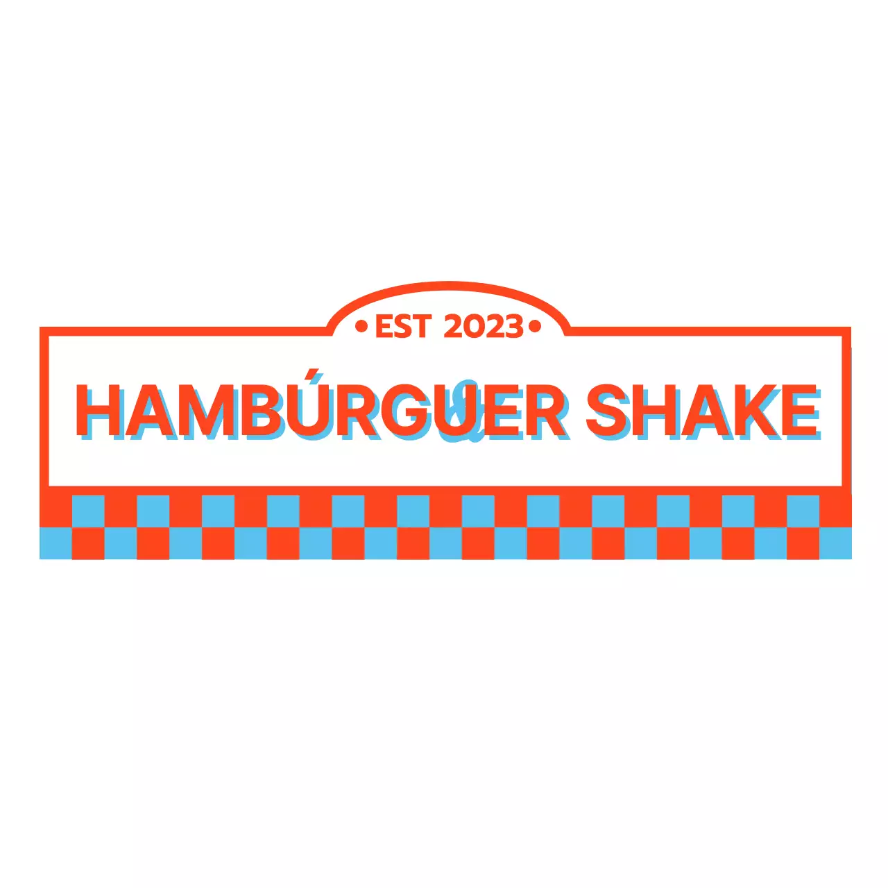 Uma hamburgueria retro vermelha