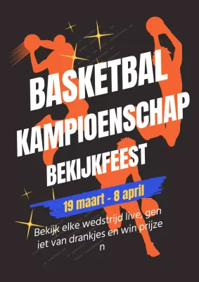 Oranje en retro basketbalwerving
