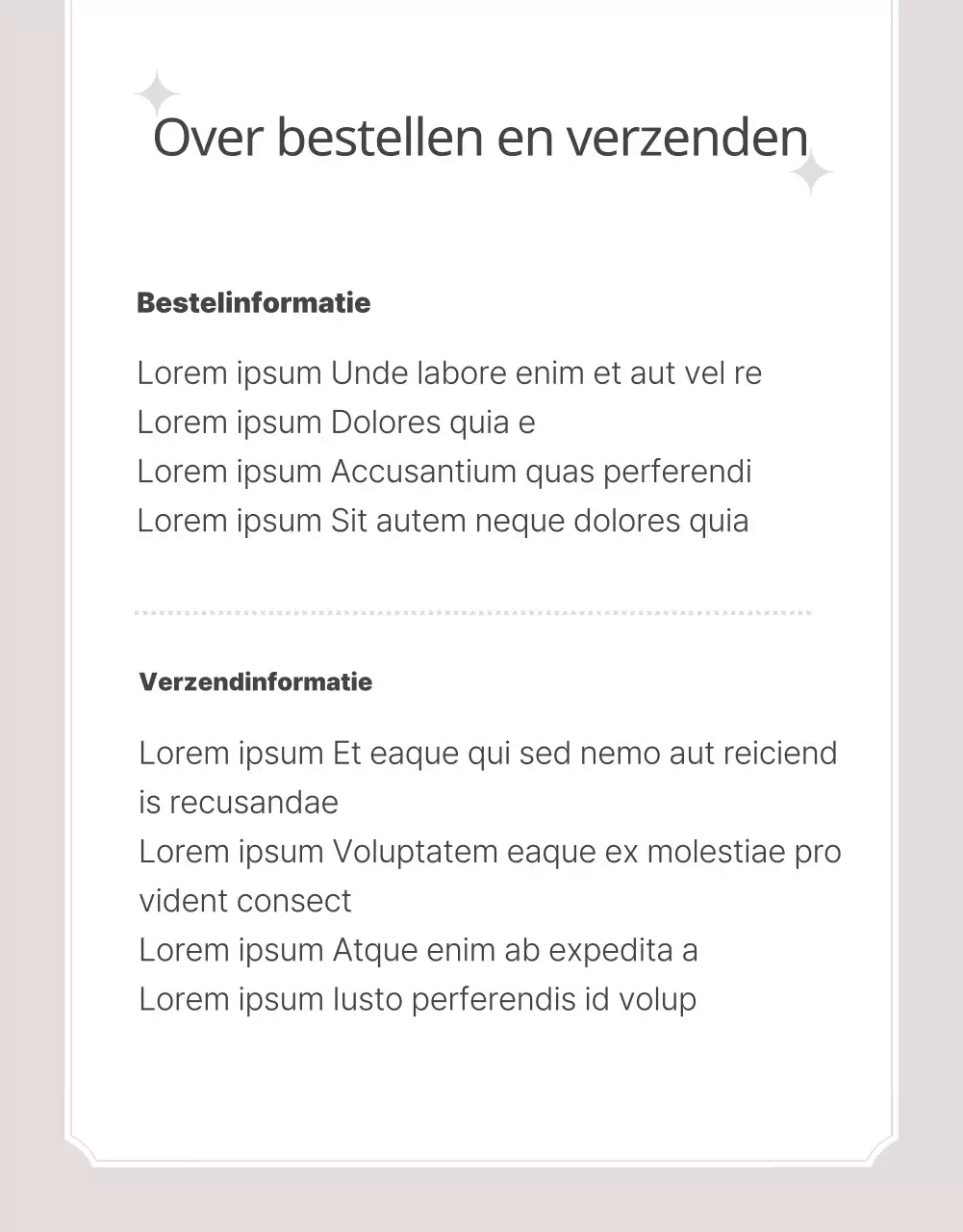 Promoot een klassieke bakkerijtaart in beige