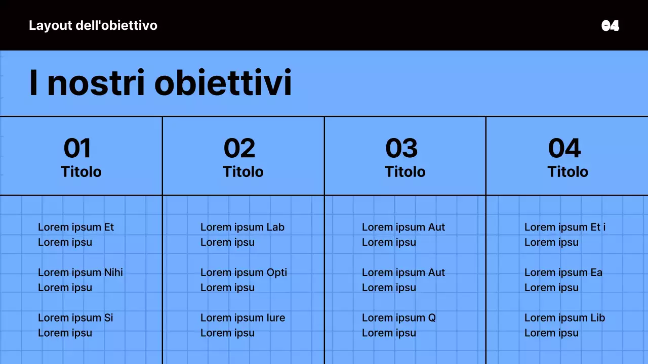 Materiale per riunioni kitsch in blu